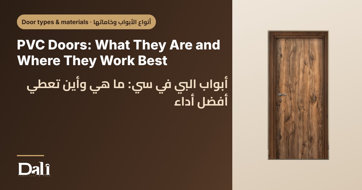 PVC Doors: What They Are and Where They Work Best