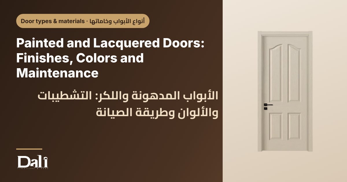 Painted and Lacquered Doors: Finishes, Colors and Maintenance