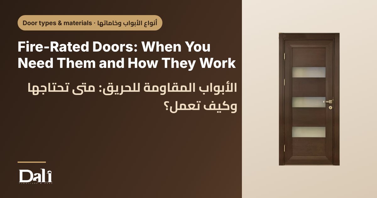 Fire-Rated Doors: When You Need Them and How They Work