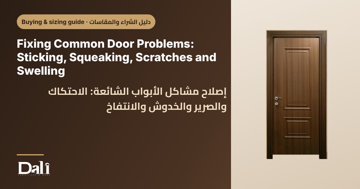 Fixing Common Door Problems: Sticking, Squeaking, Scratches and Swelling
